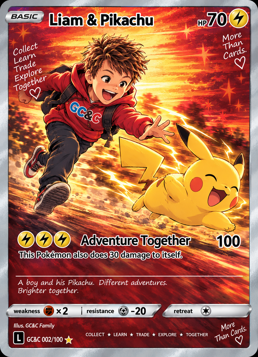 Personalized Pokémon card