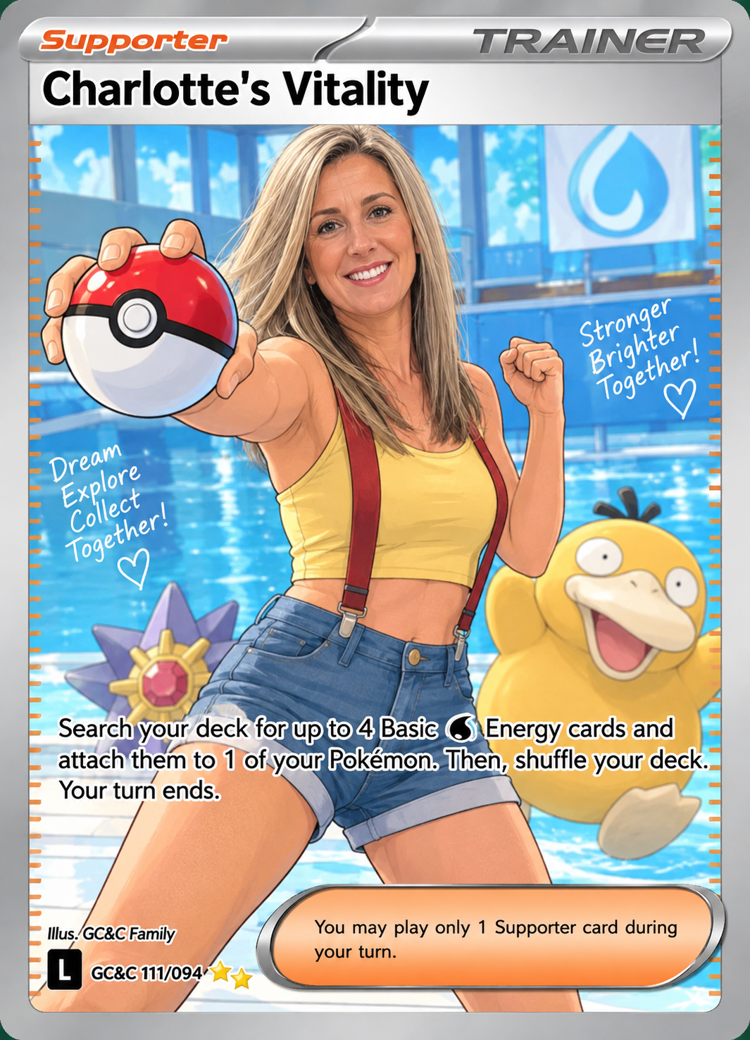 Personalized Pokémon card