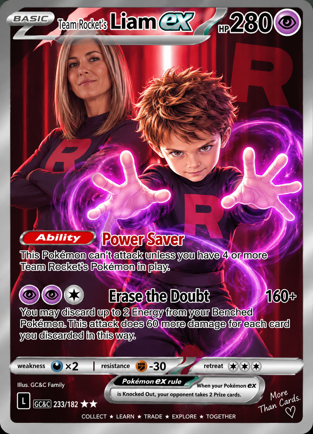 Personalized Pokémon card