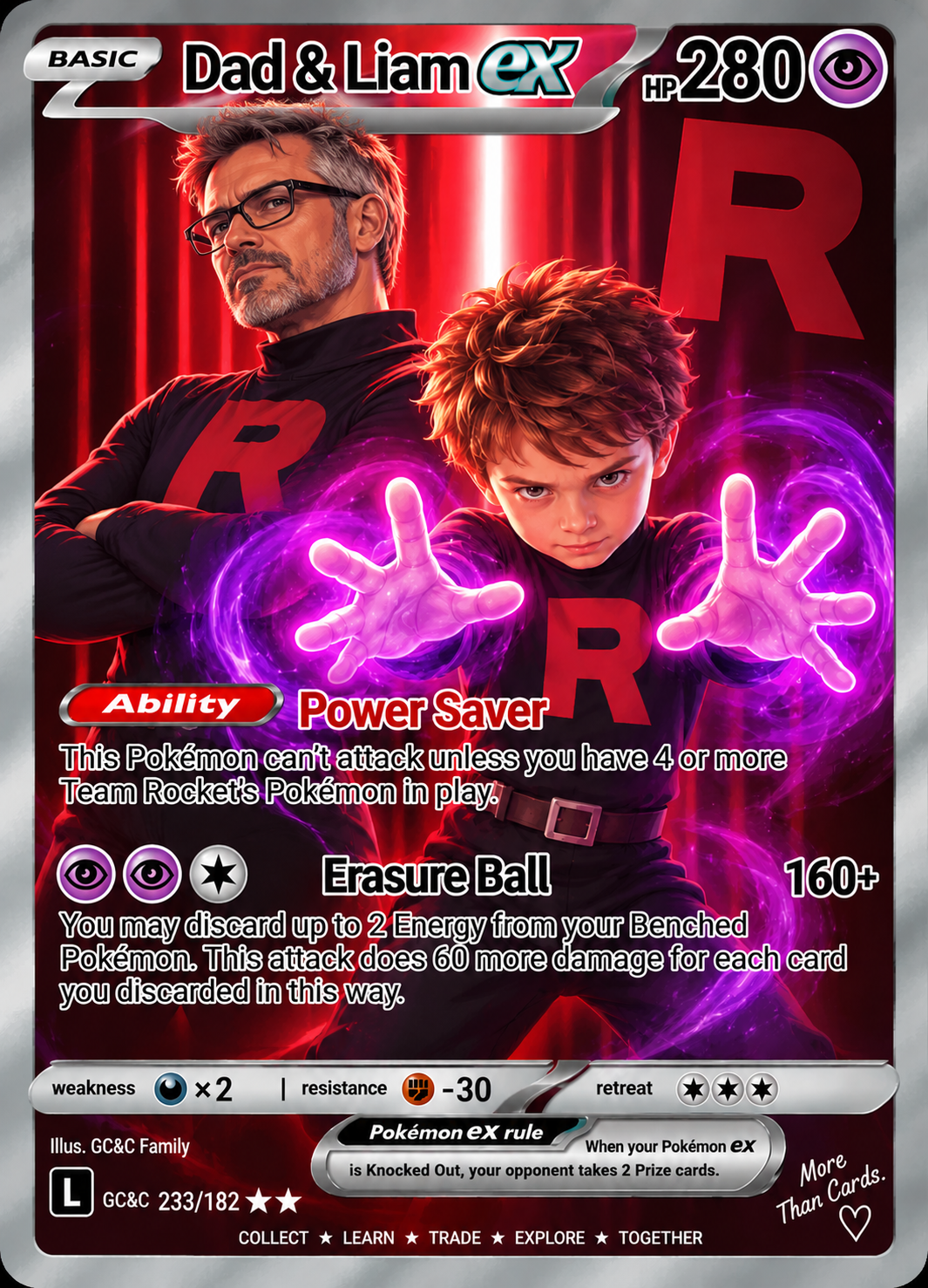 Personalized Pokémon card