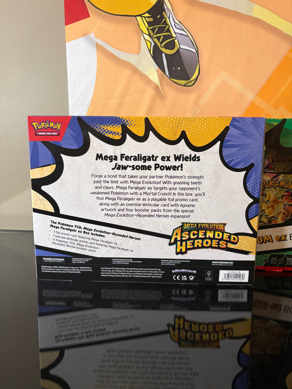 Pokémon TCG: Mega Evolution—Ascended Heroes Mega ex Boxes.