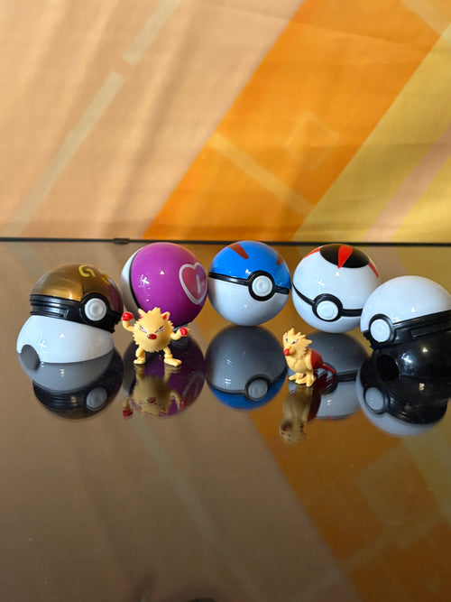 2” Poké Ball-Style Mystery Capsule with Mini Character Figure – Random Selection