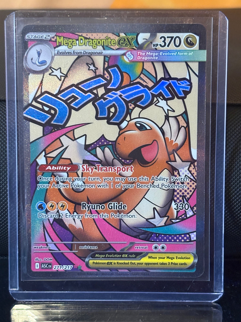 Mega Dragonite ex 271/217 Ultra Rare Full Art – Pokémon Ascended Heroes 2026