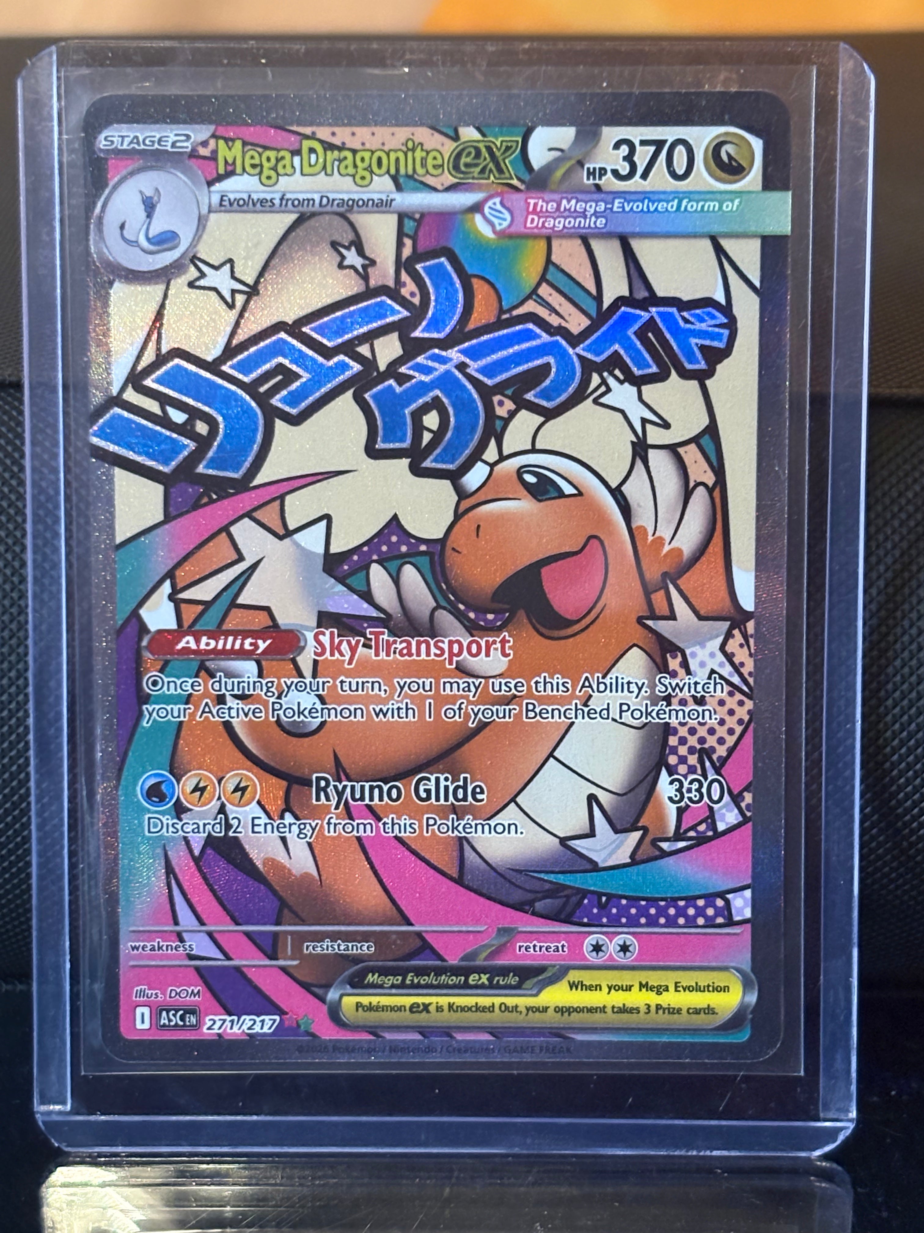 Mega Dragonite ex 271/217 Ultra Rare Full Art – Pokémon Ascended Heroes 2026