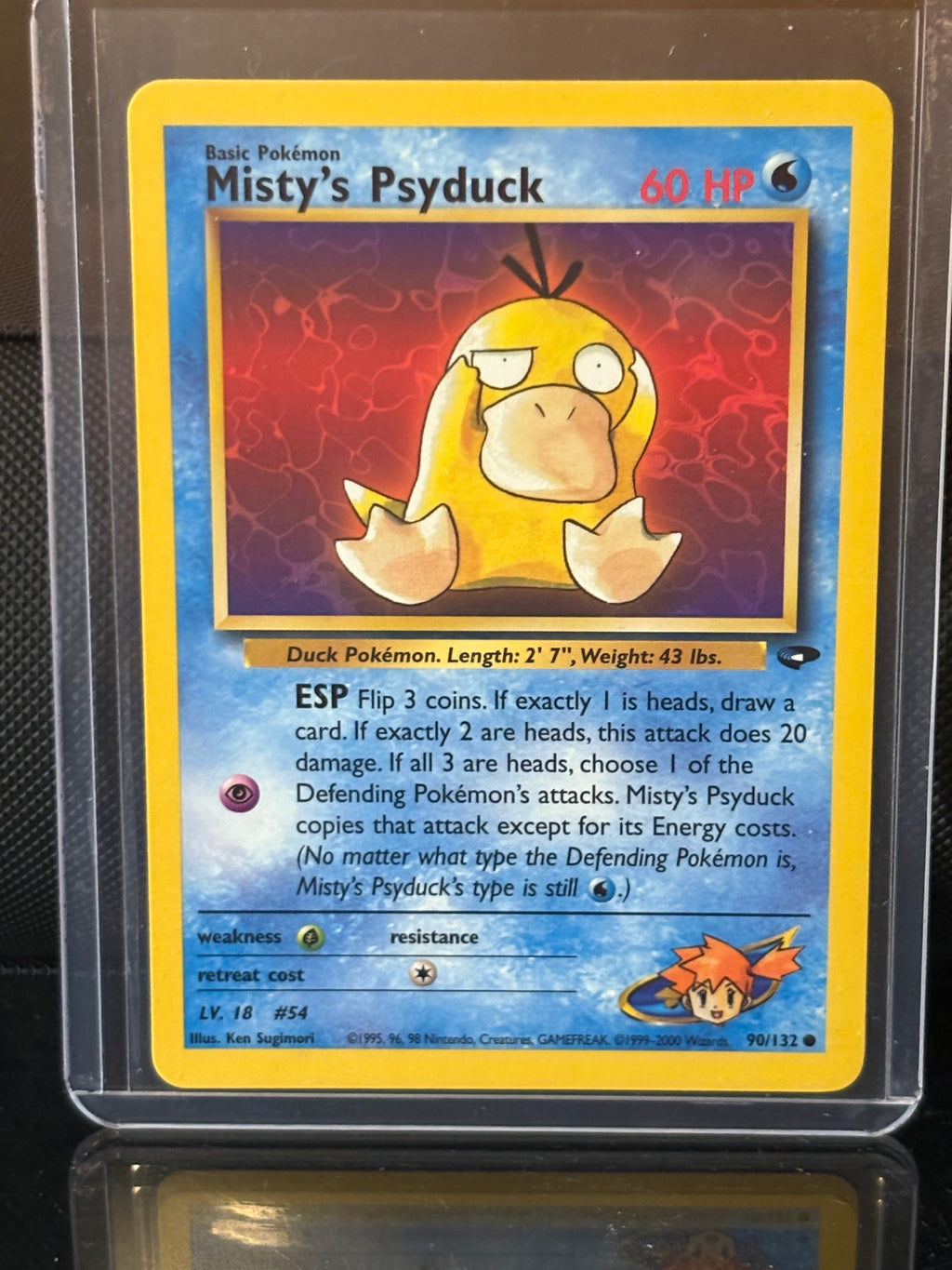 Misty’s Psyduck 54/132 – 2000 Pokémon Gym Heroes – Vintage WOTC Unlimited
