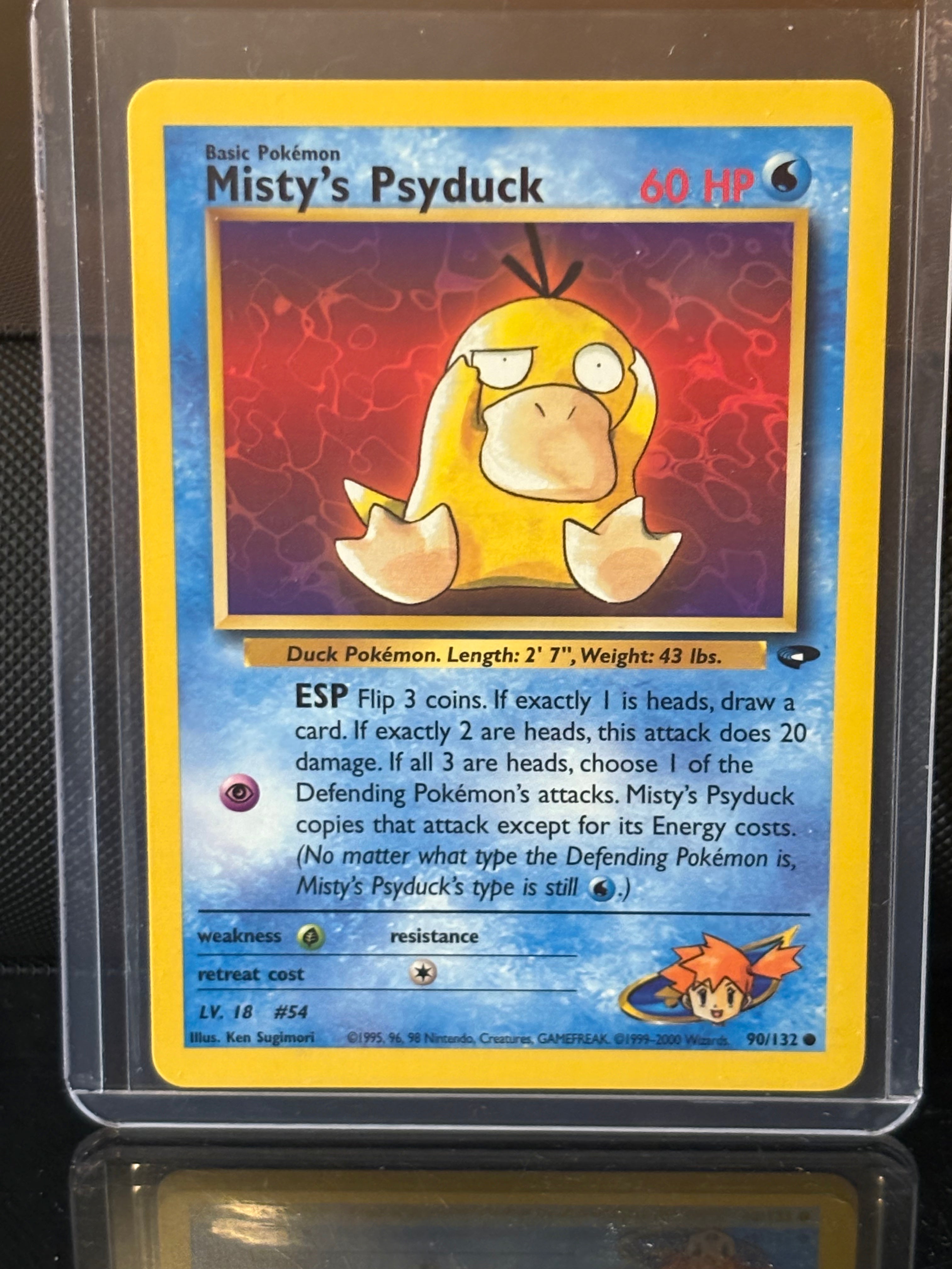 Misty’s Psyduck 54/132 – 2000 Pokémon Gym Heroes – Vintage WOTC Unlimited