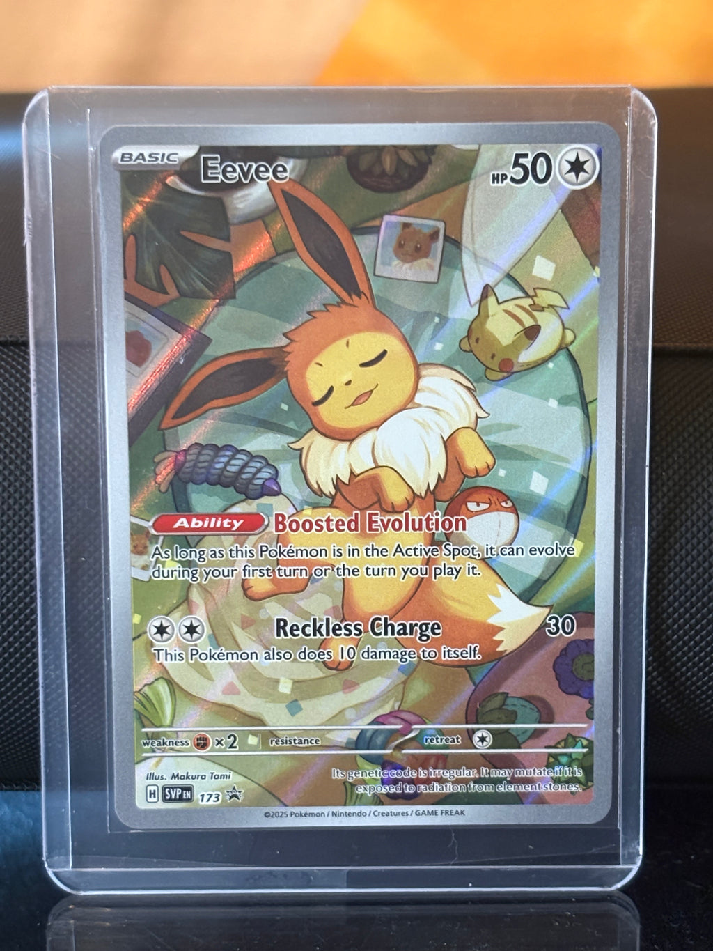 Eevee SVP 173 Holo Promo – Prismatic Evolutions ETB – Sleeping Eevee – 2025