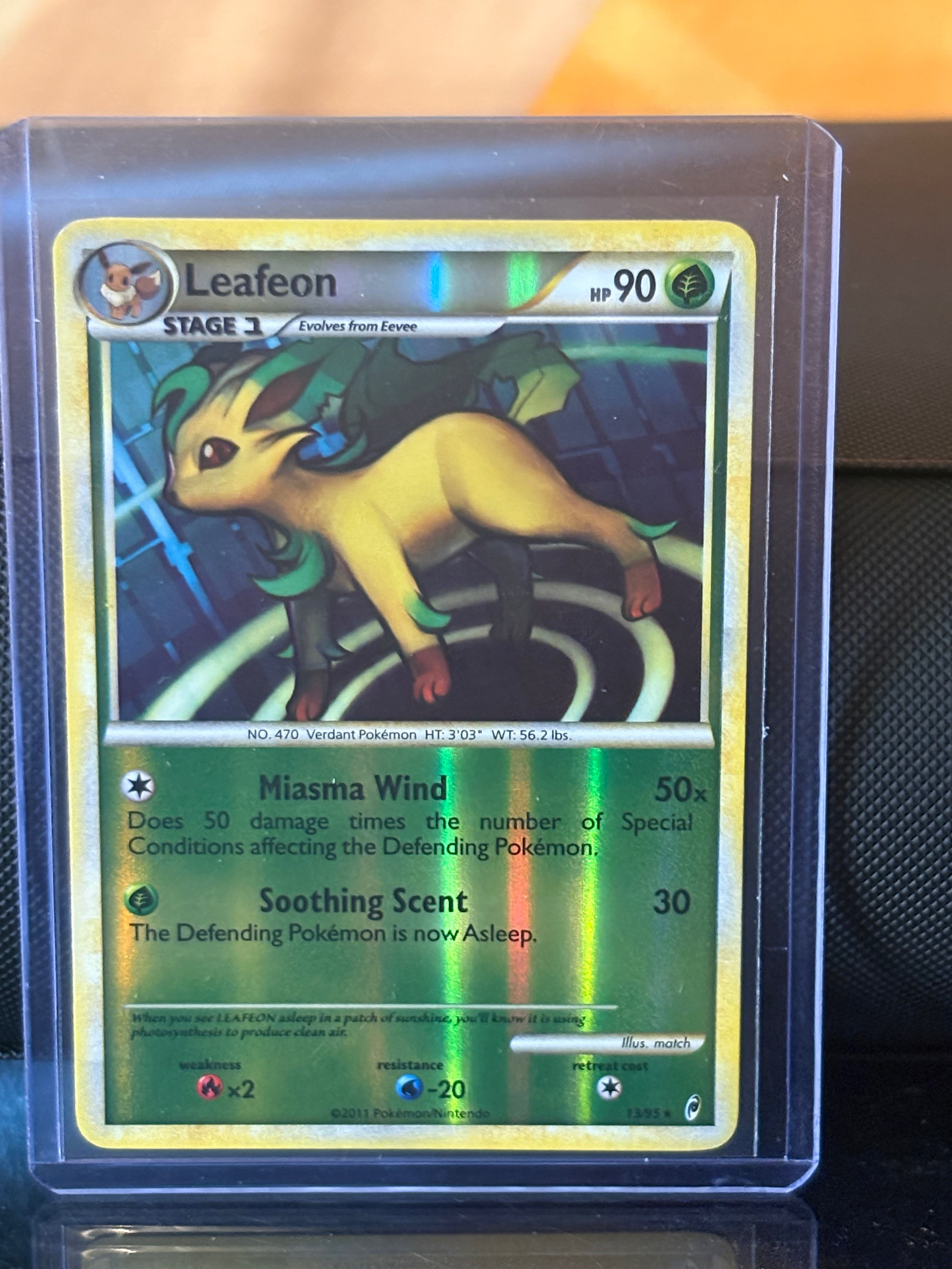 Leafeon 13/95 Reverse Holo – 2011 Pokémon Call of Legends – Lightly Played